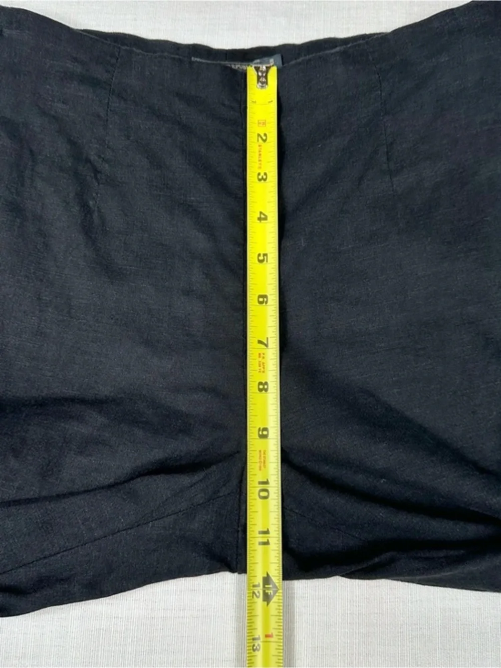 VTG Banana Republic Lindsey Stretch Linen Blend Pants 4P‎ Minimalist Y2K Black